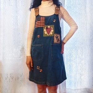 ADORABLE DENIM DUNGAREES / DRESS